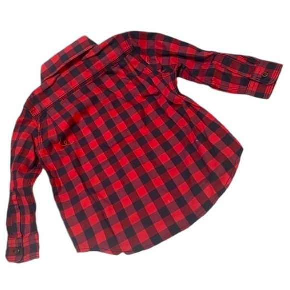 POLO RALPH LAUREN Flannel Shirt Boys Size 18M Buffalo Plaid Cottagec… - Picture 5 of 10
